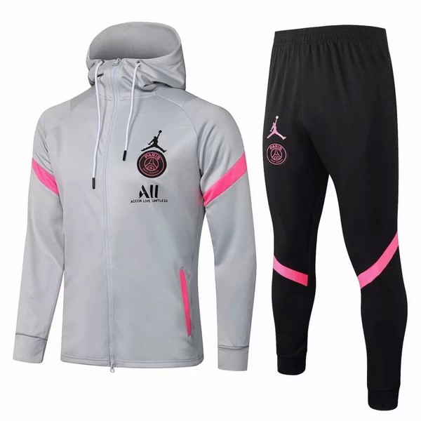 Chaqueta Con Capucha Paris Saint Germain 2021-2022 Gris Negro